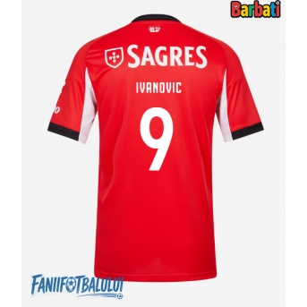 Benfica Franjo Ivanovic #9 Tricou Fotbal Replică 2025-26 Barbati Acasa